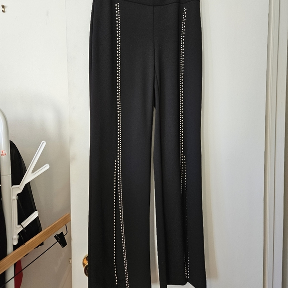 Inc. Studded Wide-Leg Black Dress Pants - Picture 1 of 5